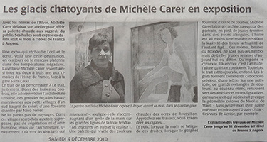 Michele CARER - Article de presse - Courrier de l'Ouest - 12/2010