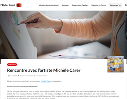 Article rdig par Charlie du Gant des Beaux-Arts le 24 aot 2015 - Lartiste du mois daot : rencontre avec Michle Carer