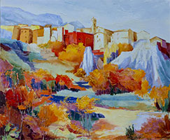Michele CARER - peintre - toile - Automne dor