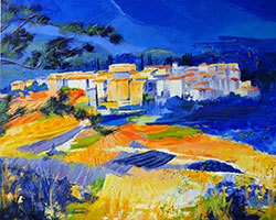 Michele CARER - peintre - toile - Herbes folles