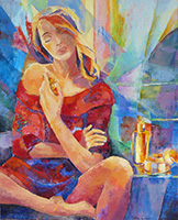 Michele CARER - peintre - toile - Perfume instant