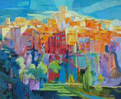 Michele CARER - peintre - toile - En surplomb